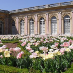 At the back of the Grand Trianon we stumbled upon this charming garden in April and took quantities of snaps in the sunlight.